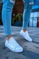 CH191 Side Buckle Erkek Günlük Bağcıklı Cilt Spor Sneaker Ayakkabı CBT - Beyaz Erkek Ayakkabı CH191 Side Buckle Erkek Günlük Bağcıklı Cilt Spor Sneaker Ayakkabı CBT - Beyaz – Chekich Erkek Ayakkabı