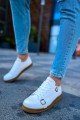 CH191 Side Buckle Erkek Günlük Bağcıklı Krep Taban Cilt Spor Sneaker Ayakkabı CKT - Beyaz Erkek Ayakkabı CH191 Side Buckle Erkek Günlük Bağcıklı Krep Taban Cilt Spor Sneaker Ayakkabı CKT - Beyaz – Chekich Erkek Ayakkabı