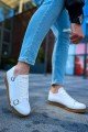 CH191 Side Buckle Erkek Günlük Bağcıklı Krep Taban Cilt Spor Sneaker Ayakkabı CKT - Beyaz Erkek Ayakkabı CH191 Side Buckle Erkek Günlük Bağcıklı Krep Taban Cilt Spor Sneaker Ayakkabı CKT - Beyaz – Chekich Erkek Ayakkabı
