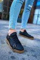 CH191 Side Buckle Erkek Günlük Bağcıklı Krep Taban Cilt Spor Sneaker Ayakkabı CKT - Siyah Erkek Ayakkabı CH191 Side Buckle Erkek Günlük Bağcıklı Krep Taban Cilt Spor Sneaker Ayakkabı CKT - Siyah – Chekich Erkek Ayakkabı