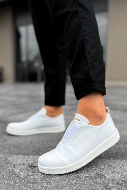 CH195 Rigidus Erkek Günlük Bağcıksız Cilt Spor Sneaker Ayakkabı CBT - Beyaz CH195 Rigidus Erkek Günlük Bağcıksız Cilt Spor Sneaker Ayakkabı CBT - Beyaz