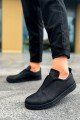CH195 Rigidus Erkek Günlük Bağcıksız Cilt Spor Sneaker Ayakkabı CST - Siyah Erkek Ayakkabı CH195 Rigidus Erkek Günlük Bağcıksız Cilt Spor Sneaker Ayakkabı CST - Siyah – Chekich Erkek Ayakkabı