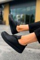 CH195 Rigidus Erkek Günlük Bağcıksız Cilt Spor Sneaker Ayakkabı CST - Siyah Erkek Ayakkabı CH195 Rigidus Erkek Günlük Bağcıksız Cilt Spor Sneaker Ayakkabı CST - Siyah – Chekich Erkek Ayakkabı