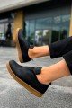 CH195 Rigidus Erkek Günlük Bağcıksız Krep Taban Cilt Spor Sneaker Ayakkabı CKT - Siyah Erkek Ayakkabı CH195 Rigidus Erkek Günlük Bağcıksız Krep Taban Cilt Spor Sneaker Ayakkabı CKT - Siyah – Chekich Erkek Ayakkabı