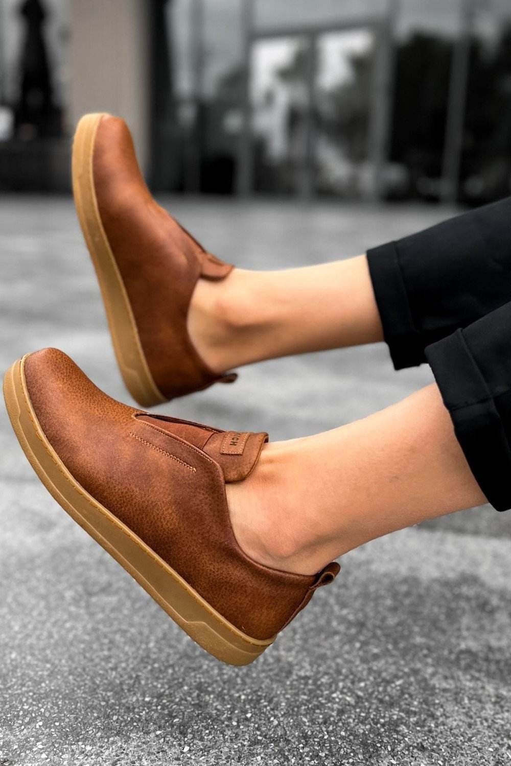 CH195 Rigidus Erkek Günlük Bağcıksız Krep Taban Cilt Spor Sneaker Ayakkabı CKT - Taba Erkek Ayakkabı CH195 Rigidus Erkek Günlük Bağcıksız Krep Taban Cilt Spor Sneaker Ayakkabı CKT - Taba – Chekich Erkek Ayakkabı