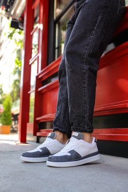 CH201 Hercules Erkek Günlük Bağcıklı Cilt Spor Sneaker Ayakkabı CBT - Beyaz/Antrasit CH201 Hercules Erkek Günlük Bağcıklı Cilt Spor Sneaker Ayakkabı CBT - Beyaz/Antrasit