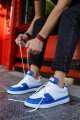 CH201 Hercules Erkek Günlük Bağcıklı Cilt Spor Sneaker Ayakkabı CBT - Beyaz/Mavi Erkek Ayakkabı CH201 Hercules Erkek Günlük Bağcıklı Cilt Spor Sneaker Ayakkabı CBT - Beyaz/Mavi – Chekich Erkek Ayakkabı