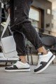 CH201 Hercules Erkek Günlük Bağcıklı Cilt Spor Sneaker Ayakkabı CBT - Beyaz/Siyah Erkek Ayakkabı CH201 Hercules Erkek Günlük Bağcıklı Cilt Spor Sneaker Ayakkabı CBT - Beyaz/Siyah – Chekich Erkek Ayakkabı