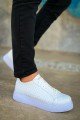 CH203 Maglieria Erkek Günlük Bağcıklı Cilt Spor Sneaker Ayakkabı CBT - Beyaz – Chekich Erkek Ayakkabı