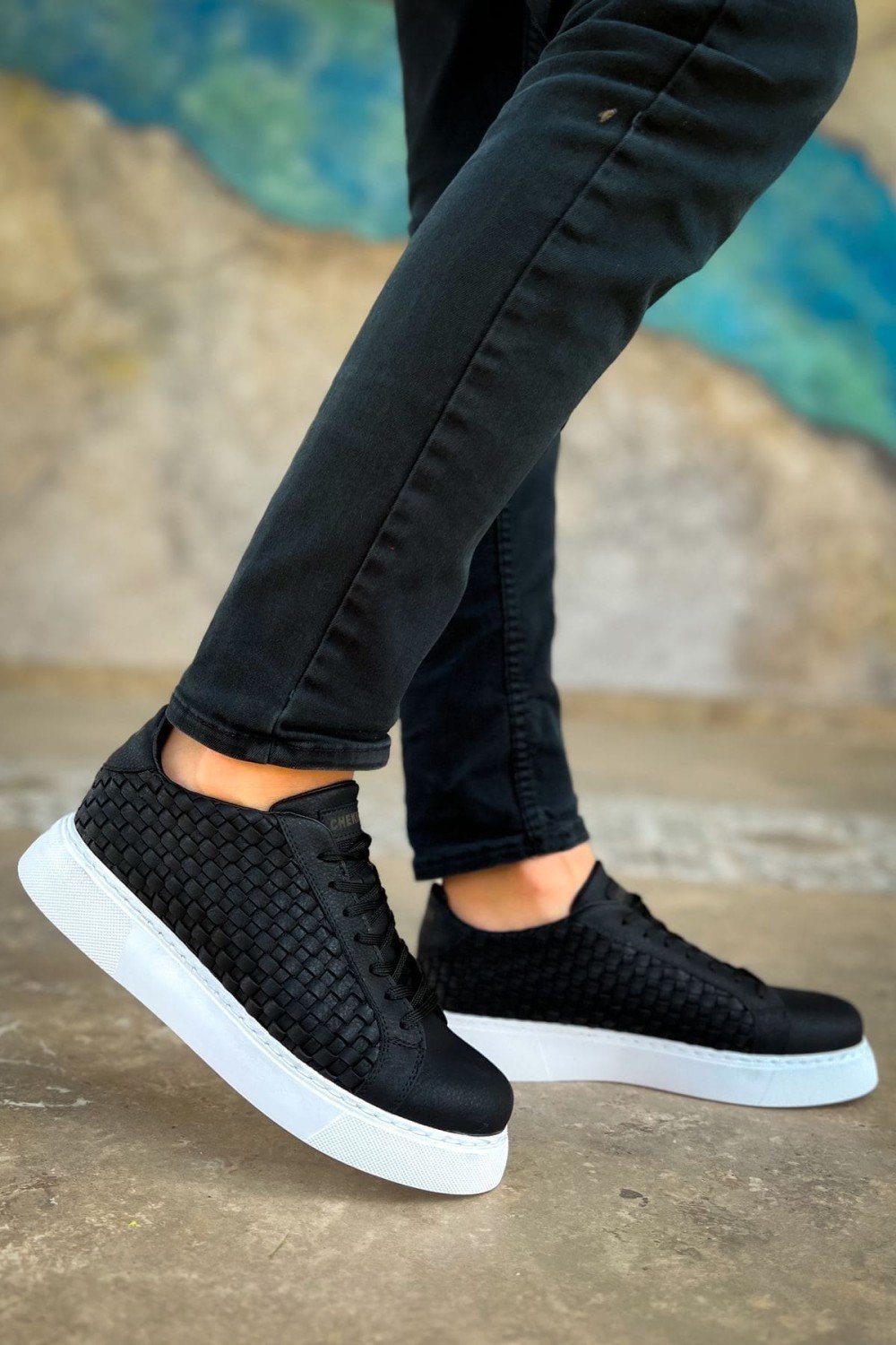 CH203 Maglieria Erkek Günlük Bağcıklı Cilt Spor Sneaker Ayakkabı CBT - Siyah Erkek Ayakkabı CH203 Maglieria Erkek Günlük Bağcıklı Cilt Spor Sneaker Ayakkabı CBT - Siyah – Chekich Erkek Ayakkabı