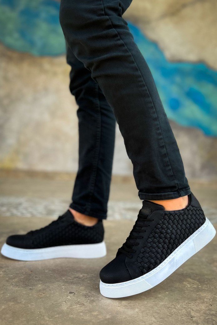 CH203 Maglieria Erkek Günlük Bağcıklı Cilt Spor Sneaker Ayakkabı CBT - Siyah CH203 Maglieria Erkek Günlük Bağcıklı Cilt Spor Sneaker Ayakkabı CBT - Siyah