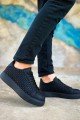 CH203 Maglieria Erkek Günlük Bağcıklı Cilt Spor Sneaker Ayakkabı CST - Siyah – Chekich Erkek Ayakkabı