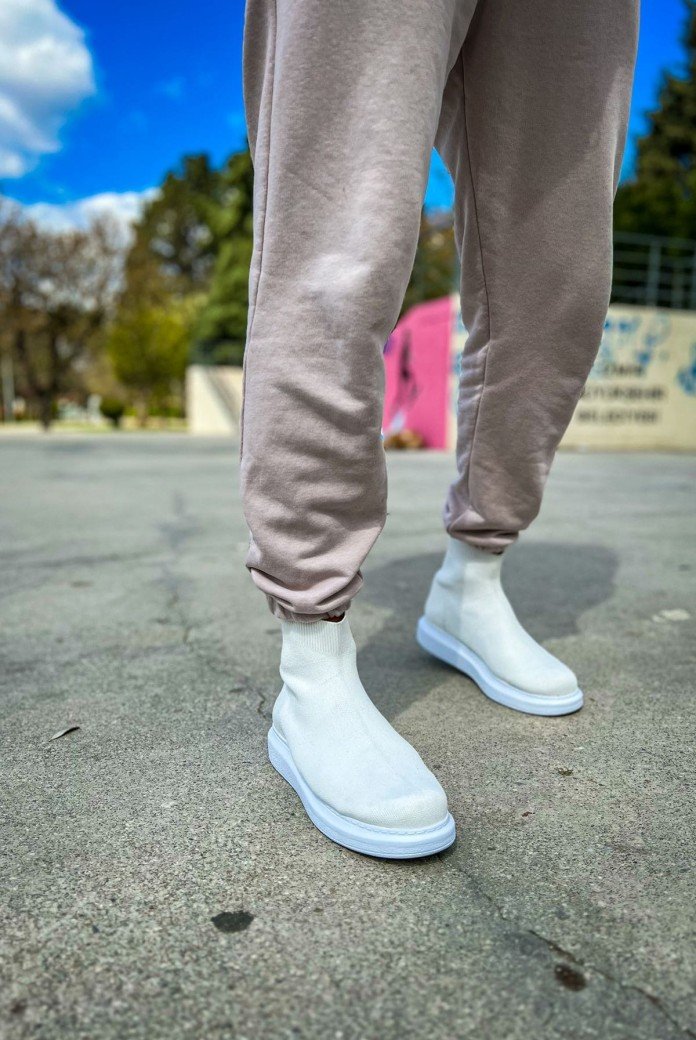 CH207 Maglieria - T Erkek Günlük Bağcıksız Triko Spor Sneaker Ayakkabı TBT - Beyaz CH207 Maglieria - T Erkek Günlük Bağcıksız Triko Spor Sneaker Ayakkabı TBT - Beyaz