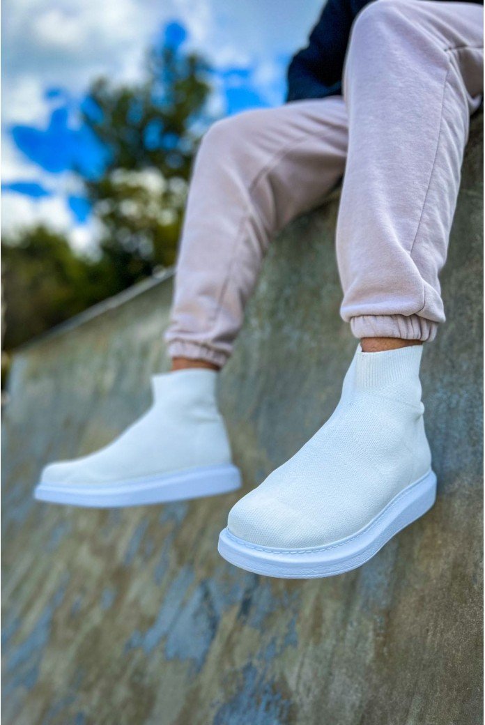 CH207 Maglieria - T Erkek Günlük Bağcıksız Triko Spor Sneaker Ayakkabı TBT - Beyaz CH207 Maglieria - T Erkek Günlük Bağcıksız Triko Spor Sneaker Ayakkabı TBT - Beyaz