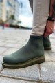CH207 Maglieria - T Erkek Günlük Bağcıksız Triko Spor Sneaker Ayakkabı THT - Haki – Chekich Erkek Ayakkabı