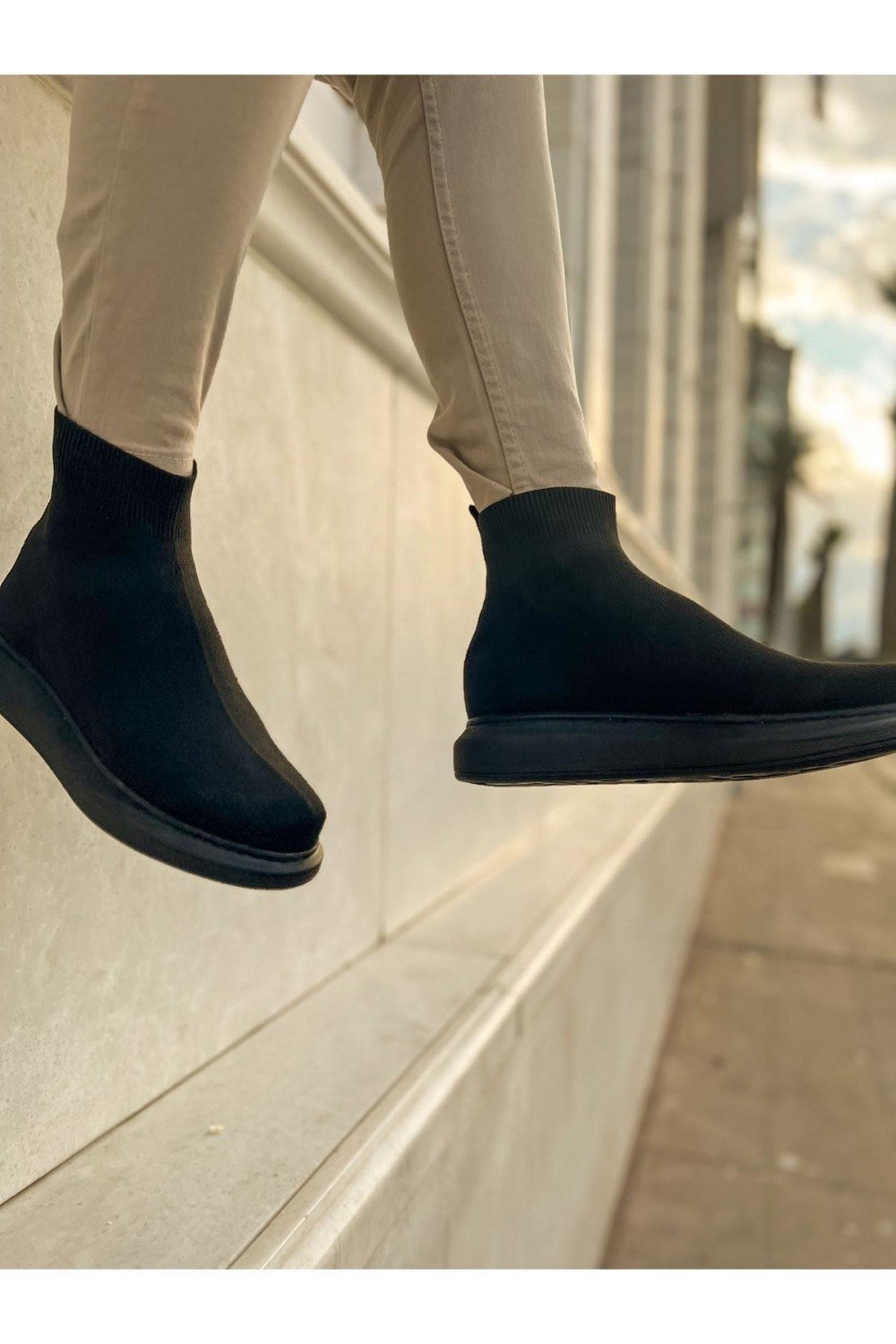 CH207 Maglieria - T Erkek Günlük Bağcıksız Triko Spor Sneaker Ayakkabı TST - Siyah Erkek Ayakkabı CH207 Maglieria - T Erkek Günlük Bağcıksız Triko Spor Sneaker Ayakkabı TST - Siyah – Chekich Erkek Ayakkabı
