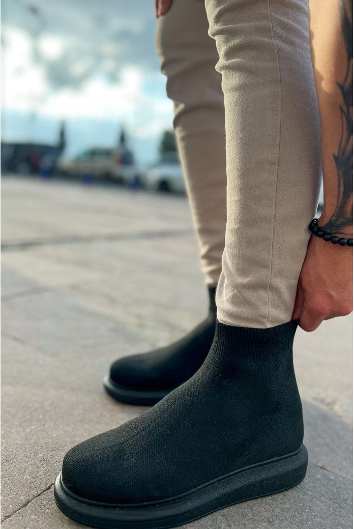 CH207 Maglieria - T Erkek Günlük Bağcıksız Triko Spor Sneaker Ayakkabı TST - Siyah CH207 Maglieria - T Erkek Günlük Bağcıksız Triko Spor Sneaker Ayakkabı TST - Siyah