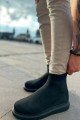 CH207 Maglieria - T Erkek Günlük Bağcıksız Triko Spor Sneaker Ayakkabı TST - Siyah