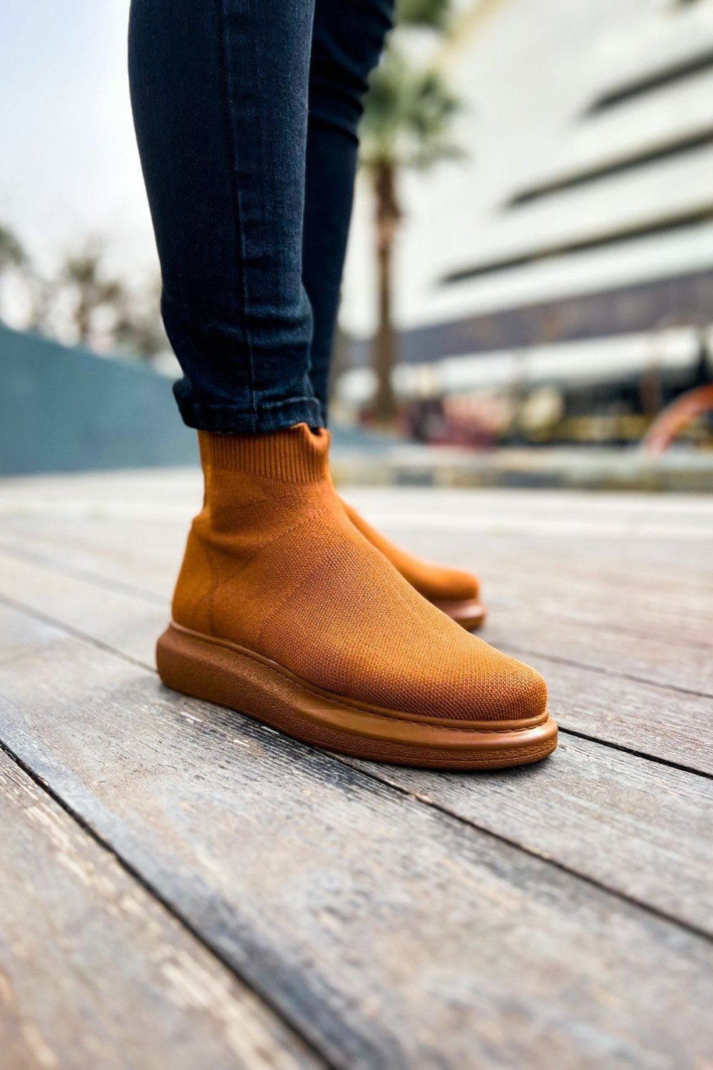 CH207 Maglieria - T Erkek Günlük Bağcıksız Triko Spor Sneaker Ayakkabı TTT - Taba Erkek Ayakkabı CH207 Maglieria - T Erkek Günlük Bağcıksız Triko Spor Sneaker Ayakkabı TTT - Taba – Chekich Erkek Ayakkabı