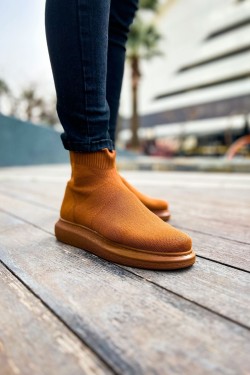 CH207 Maglieria - T Erkek Günlük Bağcıksız Triko Spor Sneaker Ayakkabı TTT - Taba CH207 Maglieria - T Erkek Günlük Bağcıksız Triko Spor Sneaker Ayakkabı TTT - Taba