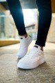 CH209 Vimini Erkek Günlük Bağcıklı Cilt Spor Sneaker Ayakkabı CBT - Beyaz – Chekich Erkek Ayakkabı