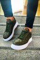 CH209 Vimini Erkek Günlük Bağcıklı Cilt Spor Sneaker Ayakkabı CBT - Haki – Chekich Erkek Ayakkabı