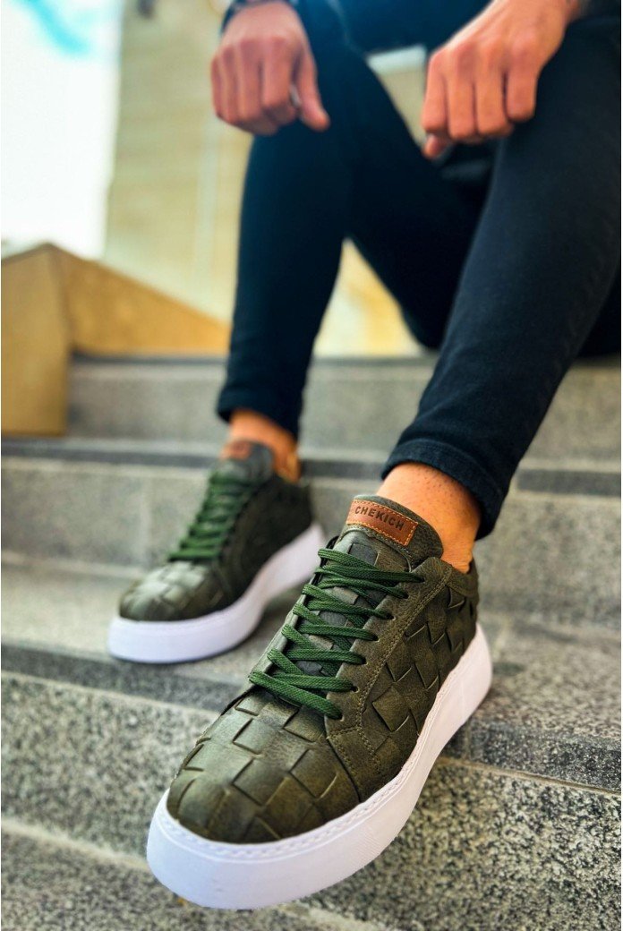 CH209 Vimini Erkek Günlük Bağcıklı Cilt Spor Sneaker Ayakkabı CBT - Haki CH209 Vimini Erkek Günlük Bağcıklı Cilt Spor Sneaker Ayakkabı CBT - Haki