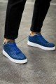 CH209 Vimini Erkek Günlük Bağcıklı Cilt Spor Sneaker Ayakkabı CBT - Mavi – Chekich Erkek Ayakkabı