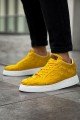 CH209 Vimini Erkek Günlük Bağcıklı Cilt Spor Sneaker Ayakkabı CBT - Sarı