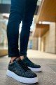 CH209 Vimini Erkek Günlük Bağcıklı Cilt Spor Sneaker Ayakkabı CBT - Siyah – Chekich Erkek Ayakkabı