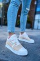 CH219 Laser Erkek Günlük Bağcıklı Cilt Spor Sneaker Ayakkabı CBT - Bej/Beyaz Erkek Ayakkabı CH219 Laser Erkek Günlük Bağcıklı Cilt Spor Sneaker Ayakkabı CBT - Bej/Beyaz – Chekich Erkek Ayakkabı