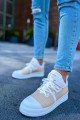 CH219 Laser Erkek Günlük Bağcıklı Cilt Spor Sneaker Ayakkabı CBT - Bej/Beyaz Erkek Ayakkabı CH219 Laser Erkek Günlük Bağcıklı Cilt Spor Sneaker Ayakkabı CBT - Bej/Beyaz – Chekich Erkek Ayakkabı