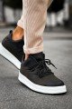 CH219 Laser Erkek Günlük Bağcıklı Cilt Spor Sneaker Ayakkabı CBT - Siyah Erkek Ayakkabı CH219 Laser Erkek Günlük Bağcıklı Cilt Spor Sneaker Ayakkabı CBT - Siyah – Chekich Erkek Ayakkabı