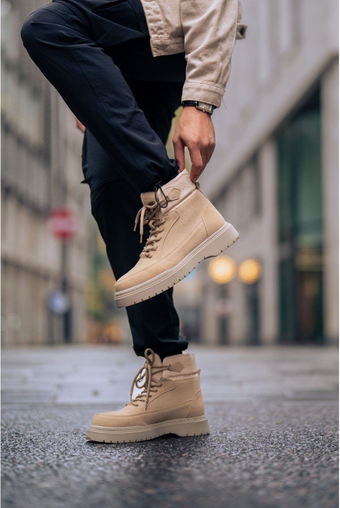 CH225 Impacts Erkek Spor Günlük Bağcıklı Süet Bot SKT - Kum