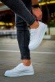 CH2401 Laiva Erkek Günlük Bağcıklı Cilt Spor Sneaker Ayakkabı CBT - Beyaz – Chekich Erkek Ayakkabı