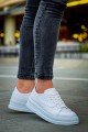 CH2401 Laiva Erkek Günlük Bağcıklı Cilt Spor Sneaker Ayakkabı CBT - Beyaz – Chekich Erkek Ayakkabı