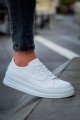 CH2401 Laiva Erkek Günlük Bağcıklı Cilt Spor Sneaker Ayakkabı CBT - Beyaz – Chekich Erkek Ayakkabı