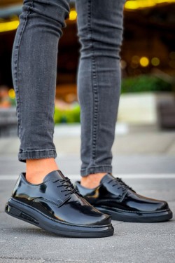 CH2403 Clasico Erkek Günlük Bağcıklı Rugan Klasik Ayakkabı RST - Siyah CH2403 Clasico Erkek Günlük Bağcıklı Rugan Klasik Ayakkabı RST - Siyah