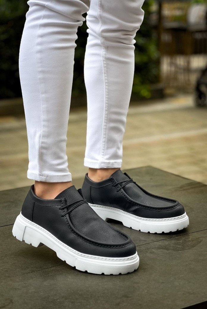 CH2404 Castle Erkek Günlük Bağcıklı Cilt Klasik Ayakkabı CBT - Siyah CH2404 Castle Erkek Günlük Bağcıklı Cilt Klasik Ayakkabı CBT - Siyah