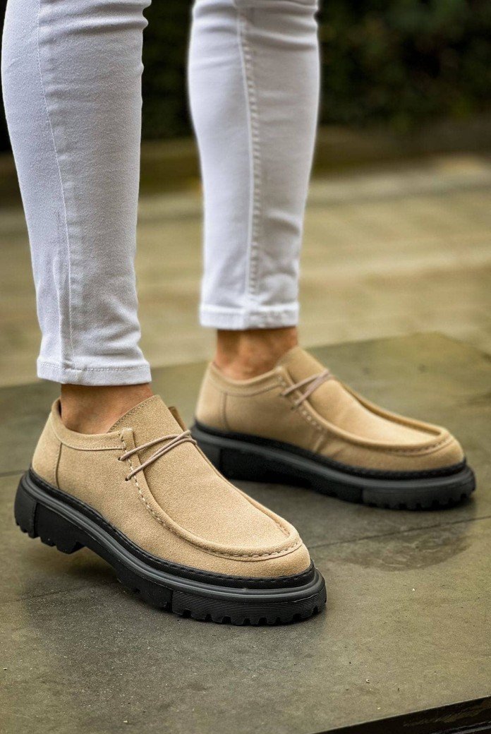 CH2404 Castle Erkek Günlük Bağcıklı Süet Klasik Ayakkabı SST - Bej CH2404 Castle Erkek Günlük Bağcıklı Süet Klasik Ayakkabı SST - Bej