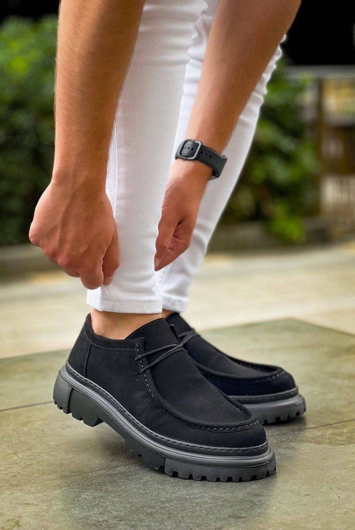 CH2404 Castle Erkek Günlük Bağcıklı Süet Klasik Ayakkabı SST - Siyah CH2404 Castle Erkek Günlük Bağcıklı Süet Klasik Ayakkabı SST - Siyah