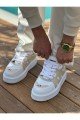 CH2407 Star - X Erkek Günlük Bağcıklı Cilt Spor Sneaker Ayakkabı CBT - Beyaz/Bej Erkek Ayakkabı CH2407 Star - X Erkek Günlük Bağcıklı Cilt Spor Sneaker Ayakkabı CBT - Beyaz/Bej – Chekich Erkek Ayakkabı