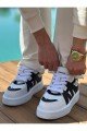 CH2407 Star - X Erkek Günlük Bağcıklı Cilt Spor Sneaker Ayakkabı CBT - Beyaz/Siyah Erkek Ayakkabı CH2407 Star - X Erkek Günlük Bağcıklı Cilt Spor Sneaker Ayakkabı CBT - Beyaz/Siyah – Chekich Erkek Ayakkabı
