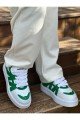 CH2407 Star - X Erkek Günlük Bağcıklı Cilt Spor Sneaker Ayakkabı CBT - Beyaz/Yeşil Erkek Ayakkabı CH2407 Star - X Erkek Günlük Bağcıklı Cilt Spor Sneaker Ayakkabı CBT - Beyaz/Yeşil – Chekich Erkek Ayakkabı