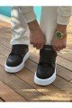 CH2407 Star - X Erkek Günlük Bağcıklı Cilt Spor Sneaker Ayakkabı CBT - Siyah Erkek Ayakkabı CH2407 Star - X Erkek Günlük Bağcıklı Cilt Spor Sneaker Ayakkabı CBT - Siyah – Chekich Erkek Ayakkabı