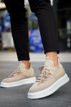 CH2408 Fusion Erkek Günlük Bağcıklı Triko Spor Sneaker Ayakkabı TBT - Bej CH2408 Fusion Erkek Günlük Bağcıklı Triko Spor Sneaker Ayakkabı TBT - Bej