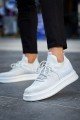CH2408 Fusion Erkek Günlük Bağcıklı Triko Spor Sneaker Ayakkabı TBT - Beyaz – Chekich Erkek Ayakkabı