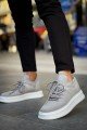 CH2408 Fusion Erkek Günlük Bağcıklı Triko Spor Sneaker Ayakkabı TBT - Gri – Chekich Erkek Ayakkabı