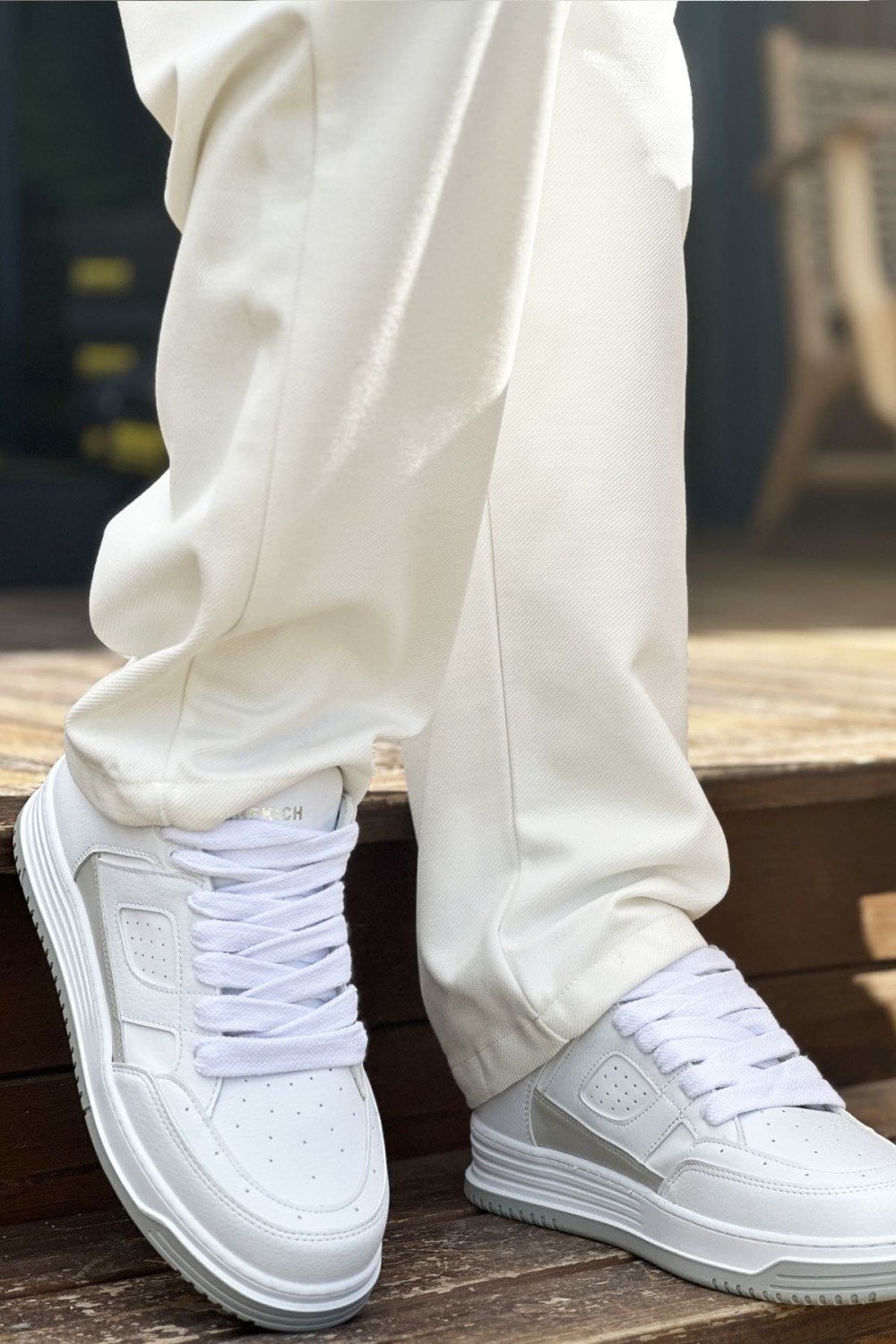 CH2410 Avax Erkek Günlük Bağcıklı Cilt Spor Sneaker Ayakkabı CBT - Beyaz Erkek Ayakkabı CH2410 Avax Erkek Günlük Bağcıklı Cilt Spor Sneaker Ayakkabı CBT - Beyaz – Chekich Erkek Ayakkabı
