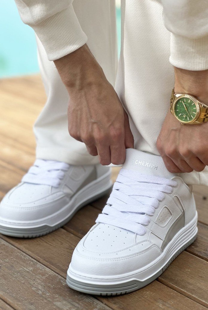 CH2410 Avax Erkek Günlük Bağcıklı Cilt Spor Sneaker Ayakkabı CBT - Beyaz CH2410 Avax Erkek Günlük Bağcıklı Cilt Spor Sneaker Ayakkabı CBT - Beyaz
